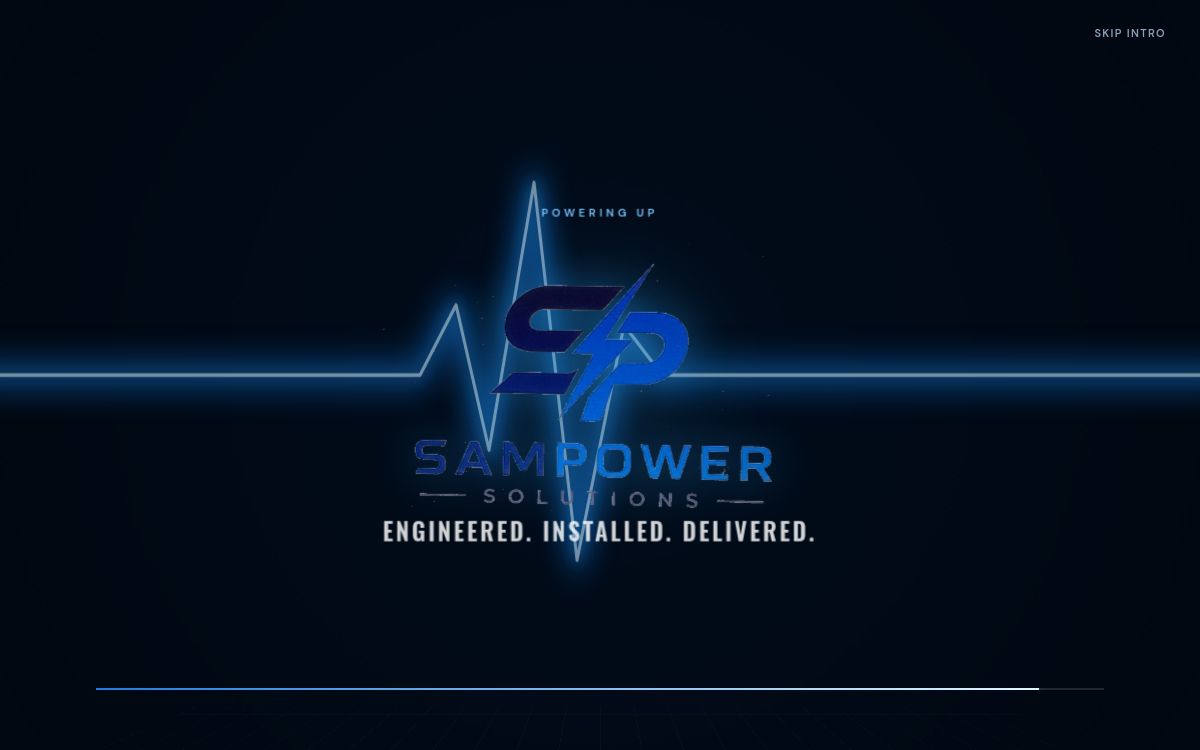 SamPower Solutions specialist power and electrical engineering website